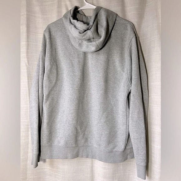 Nike | Grey Hoodie with Nike Logo Embroidered into Breast | Unisex Size Large - Picture 2 of 4